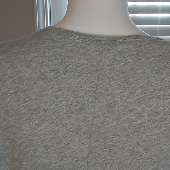 Soho New York & Company Womens Gray Sequin Roll Up Cap Sleeves Tee Shirt Size M - Picture 6 of 10